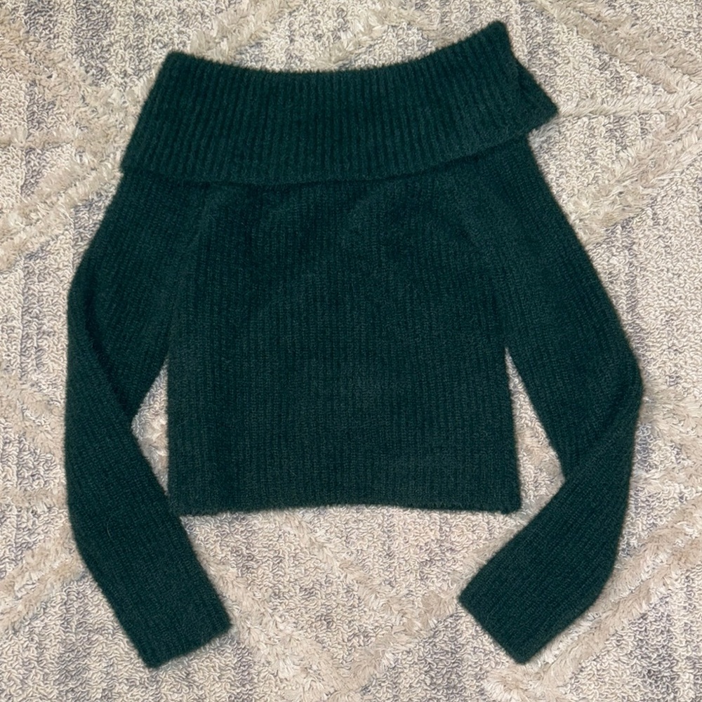 Off the Shoulder Fuzzy Women’s Sweater